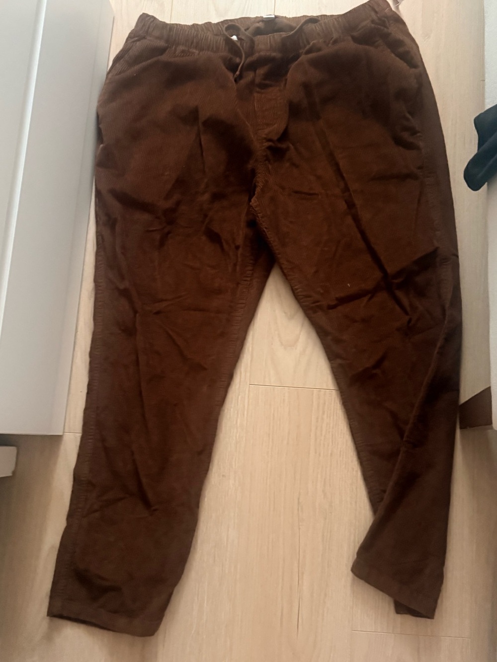 Old Navy Men's Corduroy Drawstring Pants in Dark Brown
